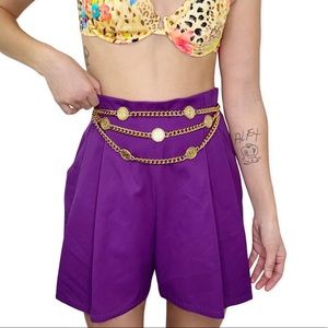 Vintage Gianni Versace high waisted shorts 42